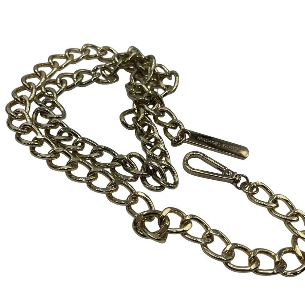 Michael kors necklace Belt.Women Chain‎ Belt.Gold tone.Leigh 34".Made